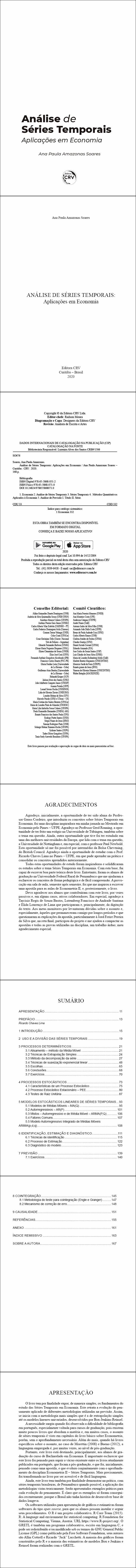 ANÁLISE DE SÉRIES TEMPORAIS: <br>Aplicações em Economia