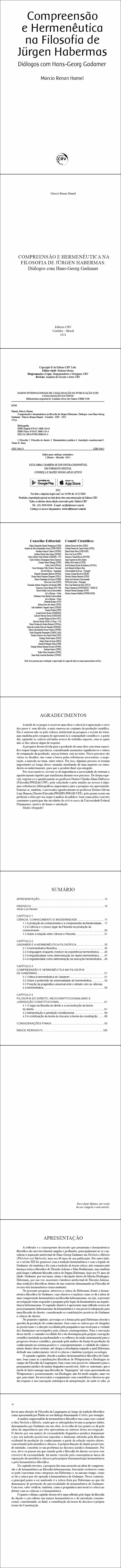 COMPREENSÃO E HERMENÊUTICA NA FILOSOFIA DE JÜRGEN HABERMAS: <br>Diálogos com Hans-Georg Gadamer