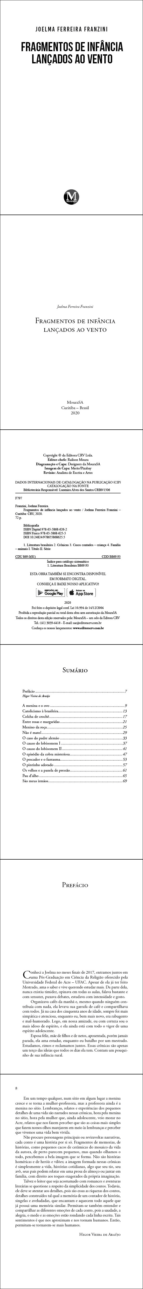 Fragmentos de infância lançados ao vento