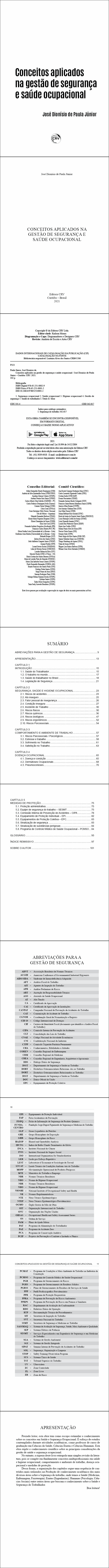 CONCEITOS APLICADOS NA GESTÃO DE SEGURANÇA E SAÚDE OCUPACIONAL
