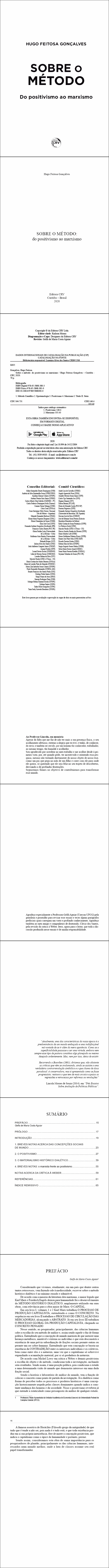 SOBRE O MÉTODO: <BR>do positivismo ao marxismo