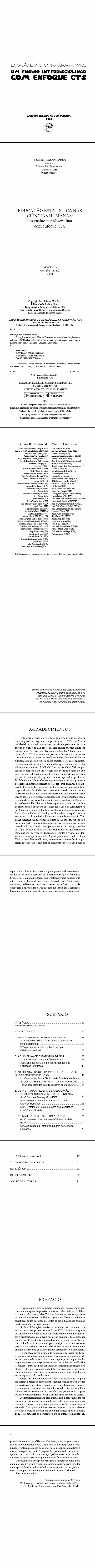 EDUCAÇÃO ESTATÍSTICA NAS CIÊNCIAS HUMANAS: <BR>um ensino interdisciplinar com enfoque CTS