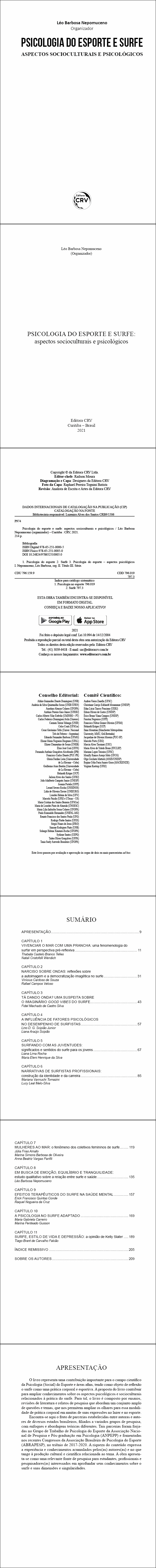PSICOLOGIA DO ESPORTE E SURFE: <BR>aspectos socioculturais e psicológicos