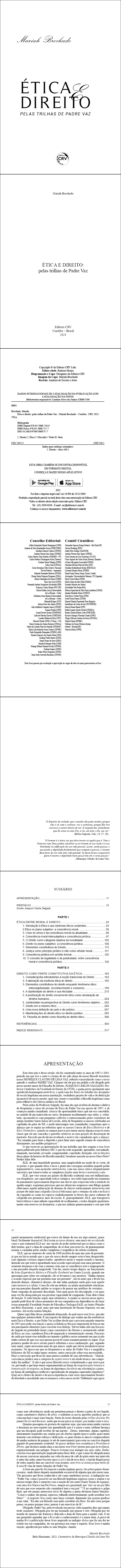 ÉTICA E DIREITO: <br>pelas trilhas de Padre Vaz