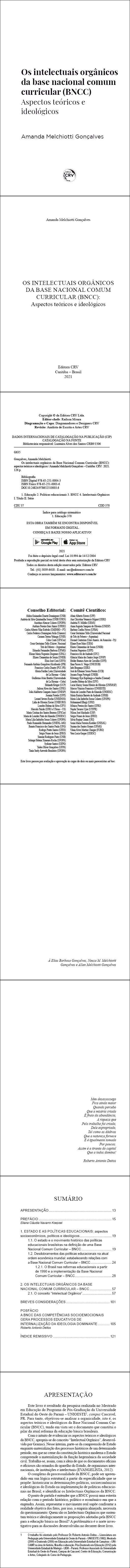 OS INTELECTUAIS ORGÂNICOS DA BASE NACIONAL COMUM CURRICULAR (BNCC):<br>Aspectos teóricos e ideológicos