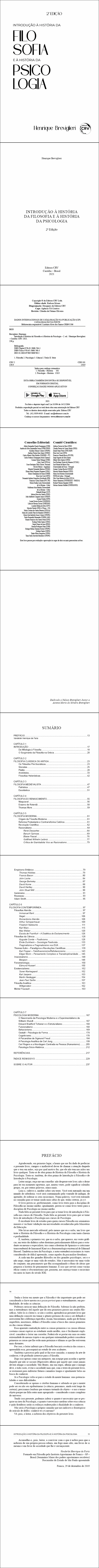 INTRODUÇÃO À HISTÓRIA DA FILOSOFIA E À HISTÓRIA DA PSICOLOGIA<br><a href=https://editoracrv.com.br/produtos/detalhes/36221-CRV>VER 3ª EDIÇÃO</a>  