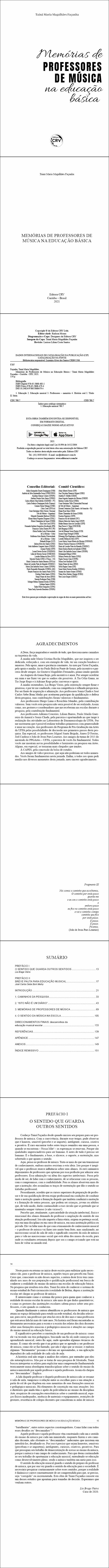 MEMÓRIAS DE PROFESSORES DE MÚSICA NA EDUCAÇÃO BÁSICA