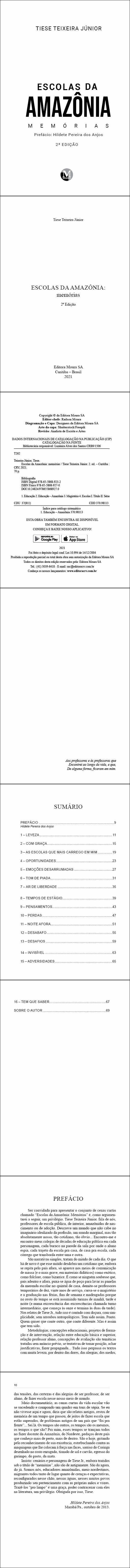 ESCOLAS DA AMAZÔNIA: <br>memórias<br> 2ª Edição