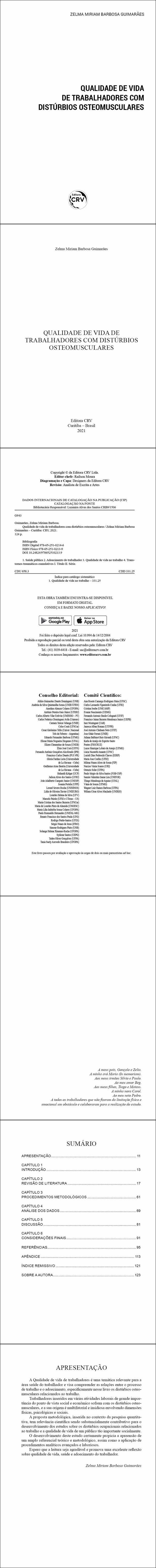 QUALIDADE DE VIDA DE TRABALHADORES COM DISTÚRBIOS OSTEOMUSCULARES