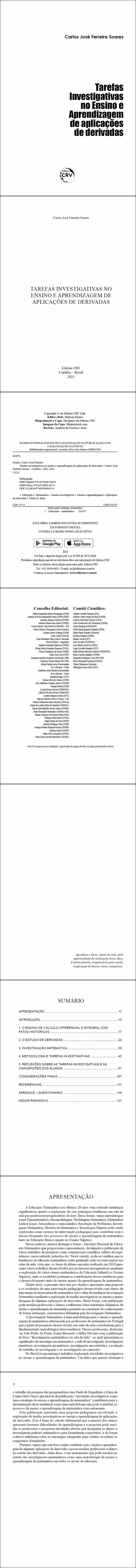 TAREFAS INVESTIGATIVAS NO ENSINO E APRENDIZAGEM DE APLICAÇÕES DE DERIVADAS