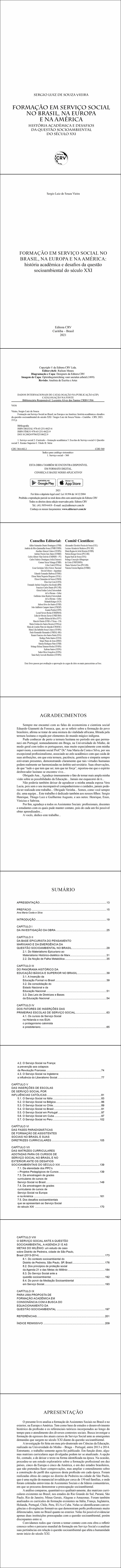 FORMAÇÃO EM SERVIÇO SOCIAL NO BRASIL, NA EUROPA E NA AMÉRICA:<br> história acadêmica e desafios da questão socioambiental do século XXI