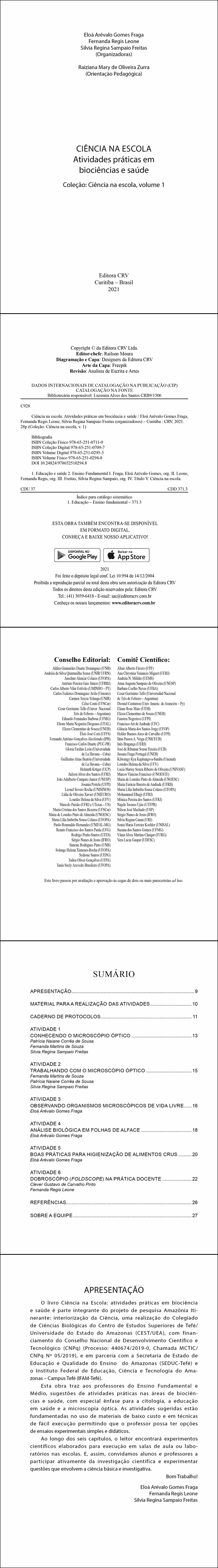 CIÊNCIA NA ESCOLA<br> atividades práticas em biociências e saúde <br><br>Coleção: Ciência na escola - volume 1