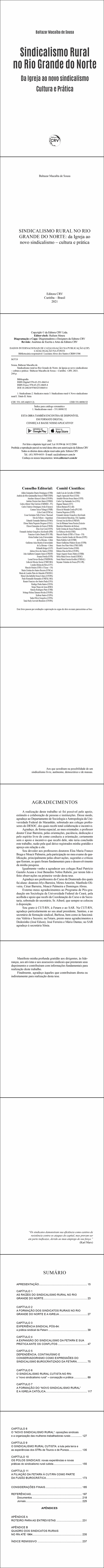 SINDICALISMO RURAL NO RIO GRANDE DO NORTE:<br> da Igreja ao novo sindicalismo – cultura e prática