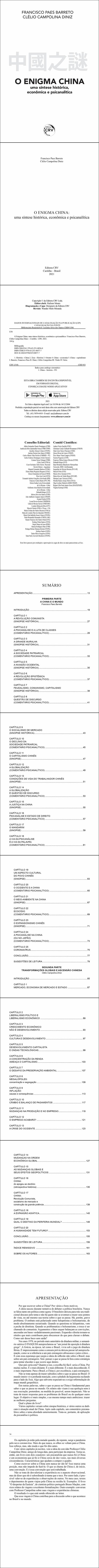 O ENIGMA CHINA:<br> uma síntese histórica, econômica e psicanalítica