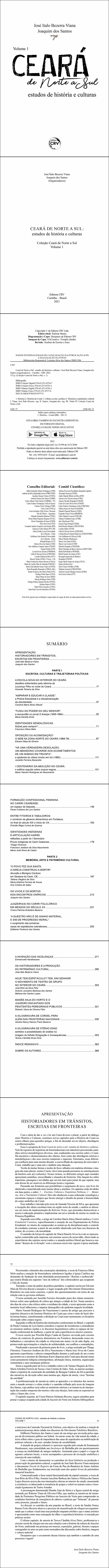 CEARÁ DE NORTE A SUL:<br> estudos de história e culturas<br><br> Coleção Ceará de Norte a Sul - Volume 1