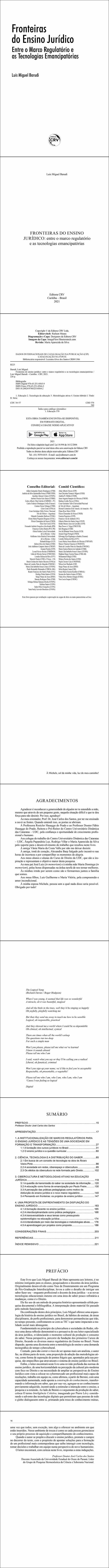 FRONTEIRAS DO ENSINO JURÍDICO:<br> entre o marco regulatório e as tecnologias emancipatórias