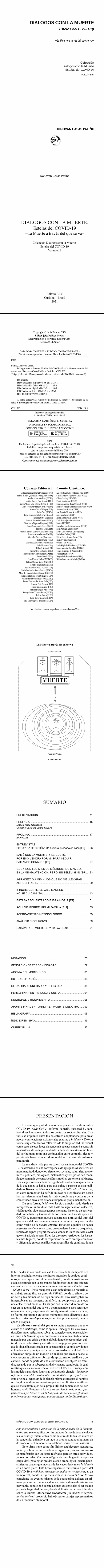 DIÁLOGOS CON LA MUERTE:<br> Estelas del COVID-19<br>–La Muerte a través del que se va– <br><br>Colección Diálogos con la Muerte: Estelas del COVID-19 <br>Volumen I