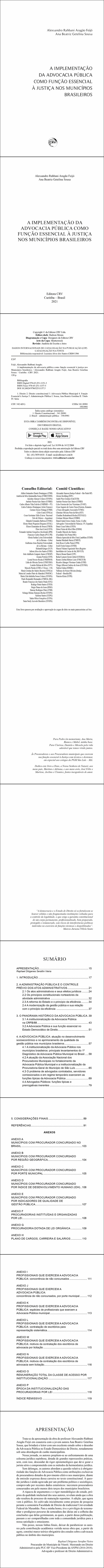 A IMPLEMENTAÇÃO DA ADVOCACIA PÚBLICA COMO FUNÇÃO ESSENCIAL À JUSTIÇA NOS MUNICÍPIOS BRASILEIROS