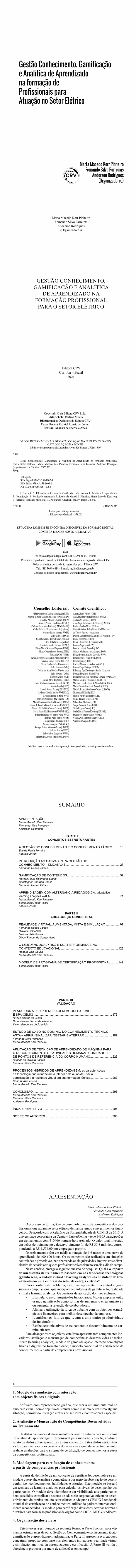 GESTÃO CONHECIMENTO, GAMIFICAÇÃO E ANALÍTICA DE APRENDIZADO NA FORMAÇÃO PROFISSIONAL PARA O SETOR ELÉTRICO