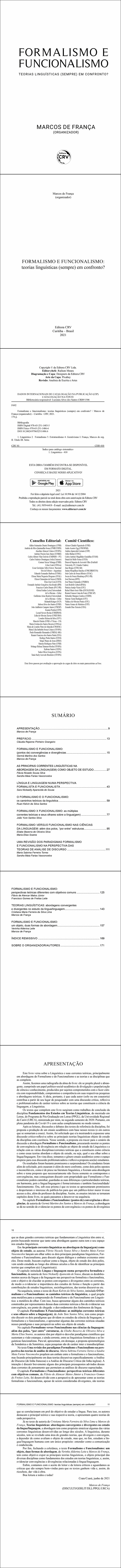 FORMALISMO E FUNCIONALISMO:<br> teorias linguísticas (sempre) em confronto?