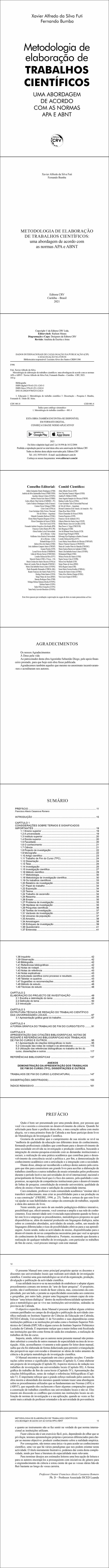 METODOLOGIA DE ELABORAÇÃO DE TRABALHOS CIENTÍFICOS:<br> uma abordagem de acordo com as normas APA e ABNT