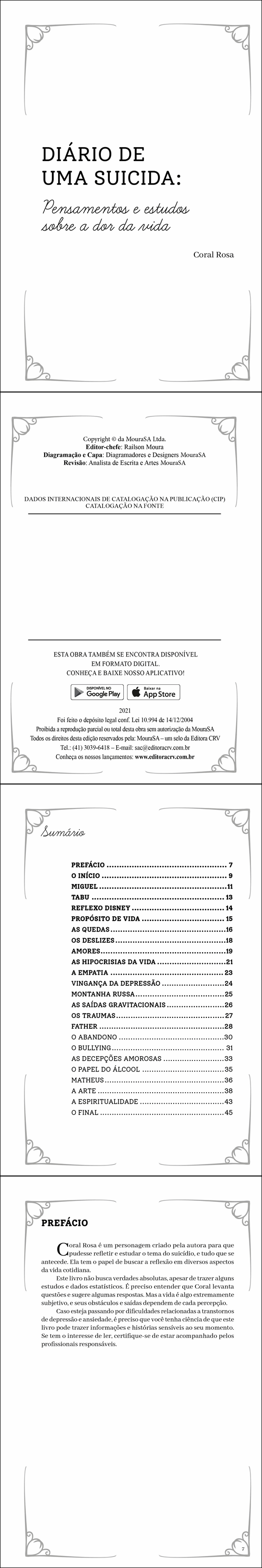 DIÁRIO DE UMA SUICIDA: <br>Pensamentos e estudos sobre a dor da vida