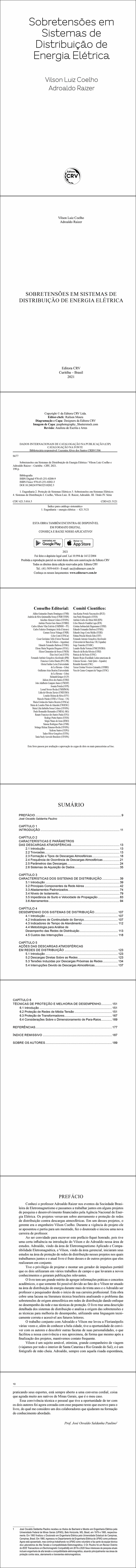 SOBRETENSÕES EM SISTEMAS DE DISTRIBUIÇÃO DE ENERGIA ELÉTRICA