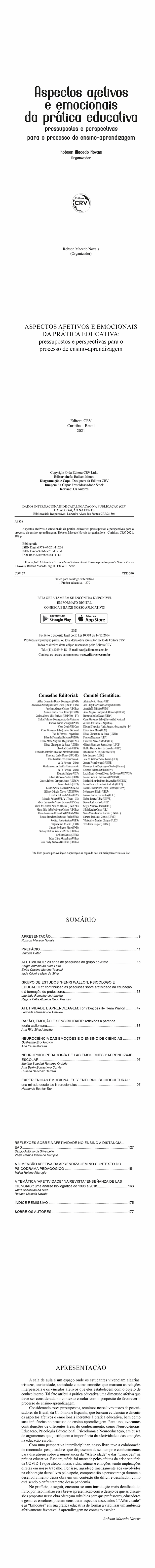 ASPECTOS AFETIVOS E EMOCIONAIS DA PRÁTICA EDUCATIVA:<br> pressupostos e perspectivas para o processo de ensino-aprendizagem