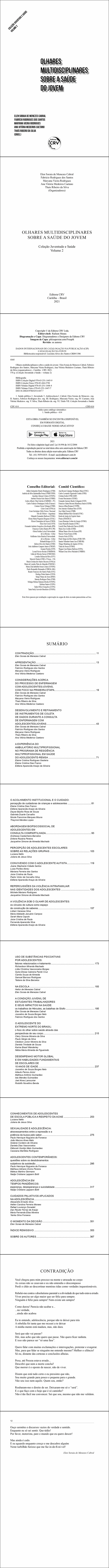 OLHARES MULTIDISCIPLINARES SOBRE A SAÚDE DO JOVEM <br>Coleção Juventude e Saúde<br> Volume 2