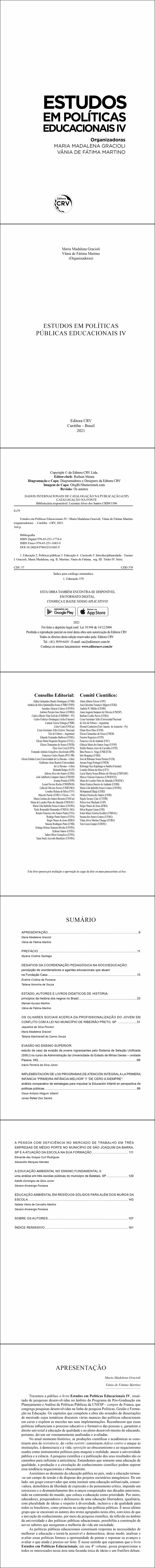 ESTUDOS EM POLÍTICAS PÚBLICAS EDUCACIONAIS IV