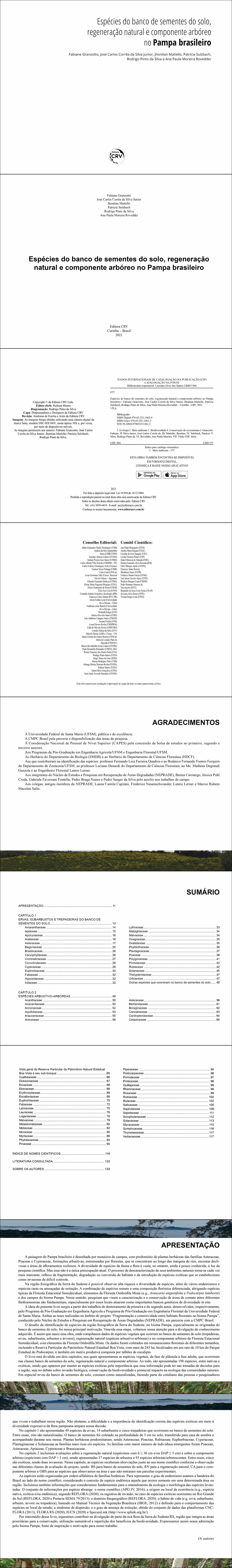 Espécies do banco de sementes do solo, regeneração natural e componente arbóreo no Pampa brasileiro