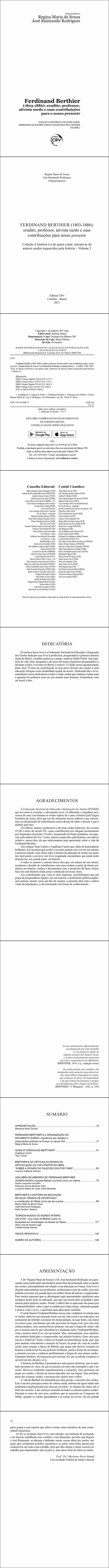 FERDINAND BERTHIER (1803-1886):<br> erudito, professor, ativista surdo e suas contribuições para nosso presente<br> Coleção A história é a de quem conta: narrativas de autores surdos esquecidos pela história – Volume 2