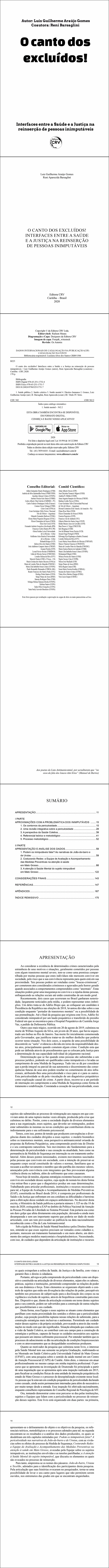 O CANTO DOS EXCLUÍDOS! INTERFACES ENTRE A SAÚDE E A JUSTIÇA NA REINSERÇÃO DE PESSOAS INIMPUTÁVEIS