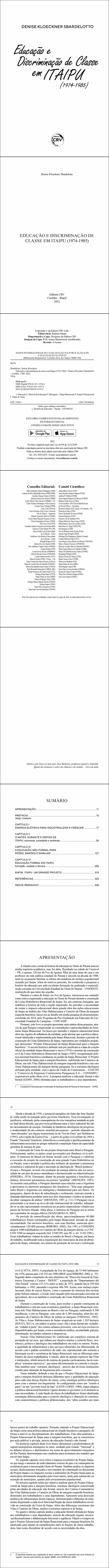 EDUCAÇÃO E DISCRIMINAÇÃO DE CLASSE EM ITAIPU (1974-1985)