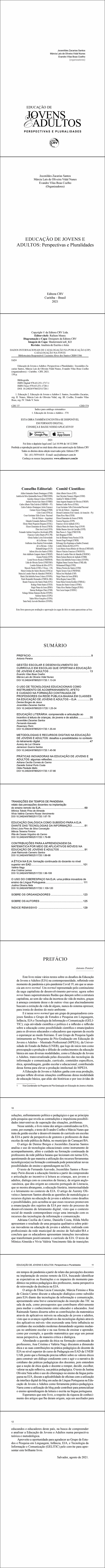 EDUCAÇÃO DE JOVENS E ADULTOS: <br>Perspectivas e Pluralidades