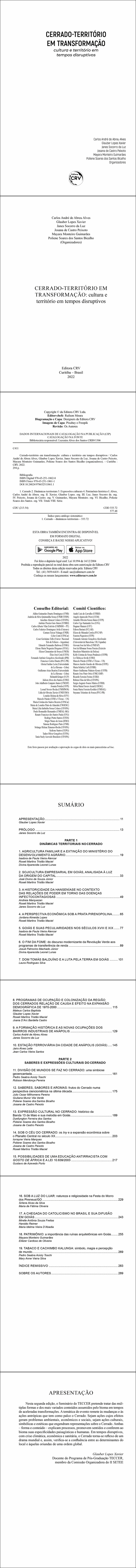 CERRADO-TERRITÓRIO EM TRANSFORMAÇÃO: <br>cultura e território em tempos disruptivos