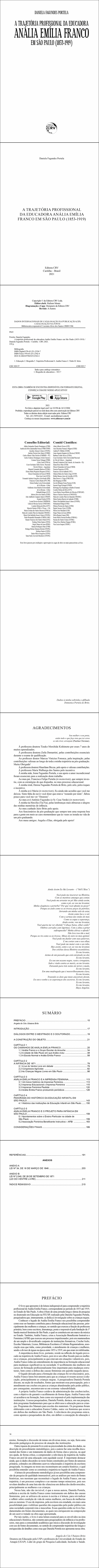 A TRAJETÓRIA PROFISSIONAL DA EDUCADORA ANÁLIA EMÍLIA FRANCO EM SÃO PAULO (1853-1919)