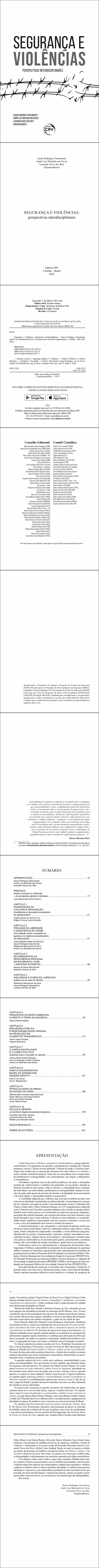 SEGURANÇA E VIOLÊNCIAS:<br> perspectivas interdisciplinares