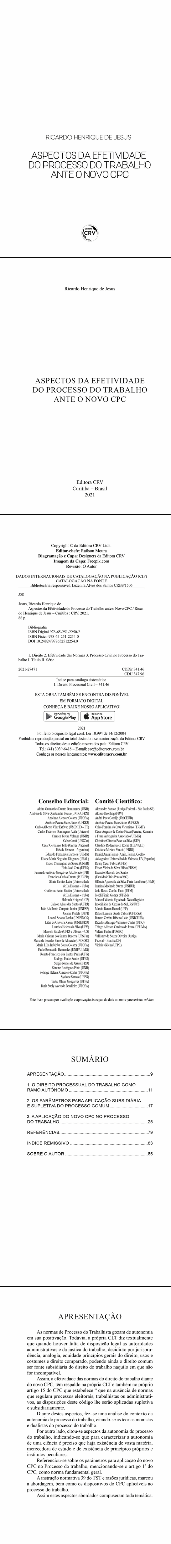 ASPECTOS DA EFETIVIDADE DO PROCESSO DO TRABALHO ANTE O NOVO CPC