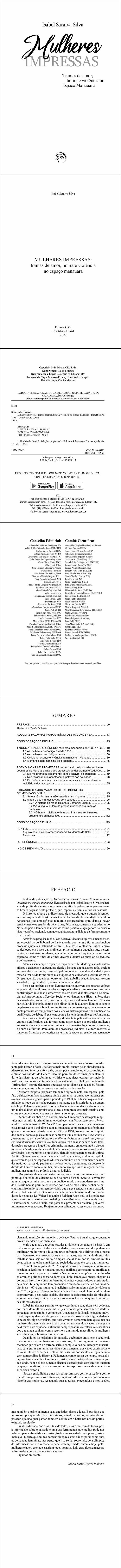 MULHERES IMPRESSAS:<br> tramas de amor, honra e violência no espaço manauara