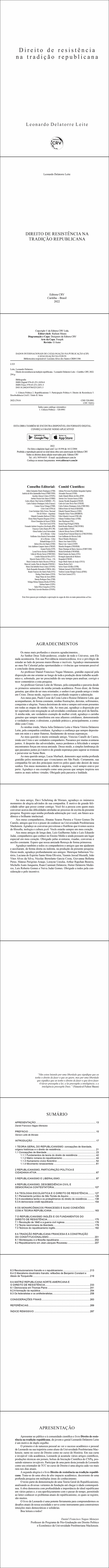 DIREITO DE RESISTÊNCIA NA TRADIÇÃO REPUBLICANA