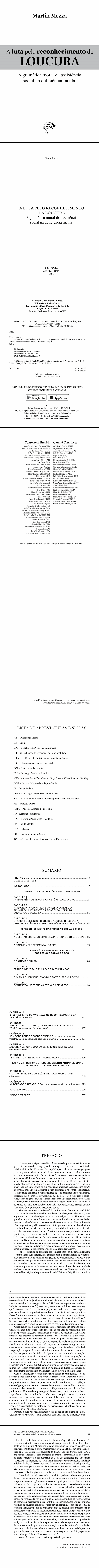 A LUTA PELO RECONHECIMENTO DA LOUCURA <br>A gramática moral da assistência social na deficiência mental