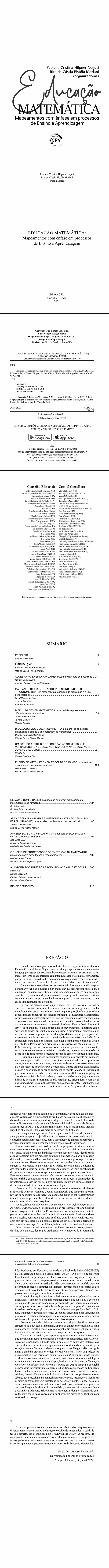 EDUCAÇÃO MATEMÁTICA:<br> Mapeamentos com ênfase em processos de Ensino e Aprendizagem