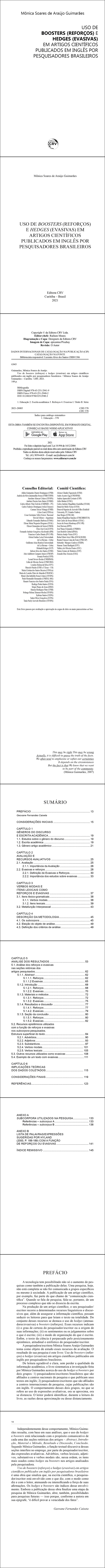 USO DE BOOSTERS (REFORÇOS) E HEDGES (EVASIVAS) EM ARTIGOS CIENTÍFICOS PUBLICADOS EM INGLÊS POR PESQUISADORES BRASILEIROS