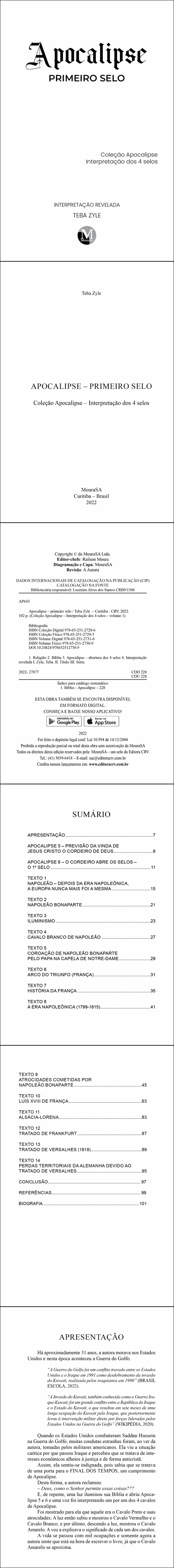 APOCALIPSE – PRIMEIRO SELO <br> Coleção Apocalipse – Interpretação dos 4 selos