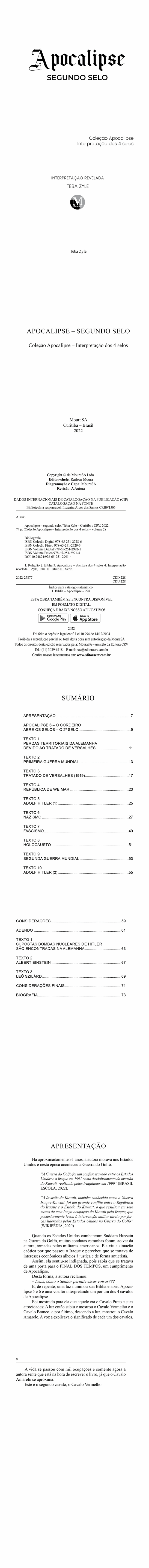 APOCALIPSE – SEGUNDO SELO<br> Coleção Apocalipse – Interpretação dos 4 selos