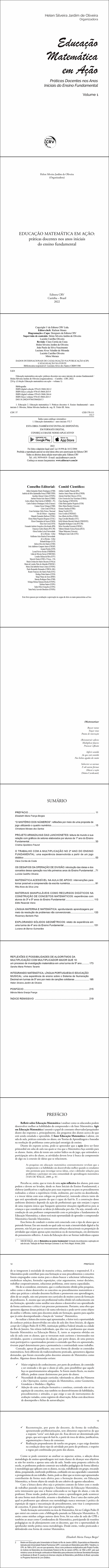 EDUCAÇÃO MATEMÁTICA EM AÇÃO: <br>práticas docentes nos anos iniciais do ensino fundamental