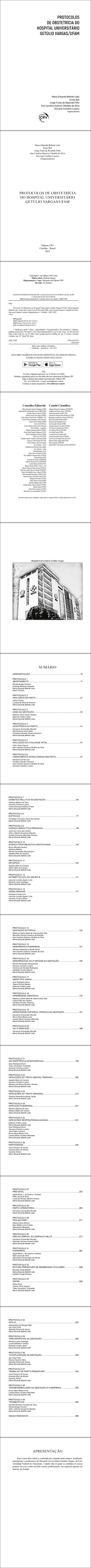 PROTOCOLOS DE OBSTETRÍCIA DO HOSPITAL UNIVERSITÁRIO GETÚLIO VARGAS/UFAM