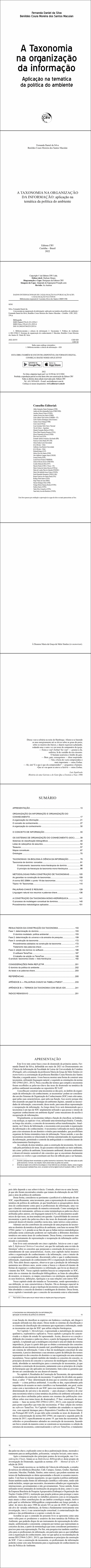 A TAXONOMIA NA ORGANIZAÇÃO DA INFORMAÇÃO:<br> aplicação na temática da política do ambiente