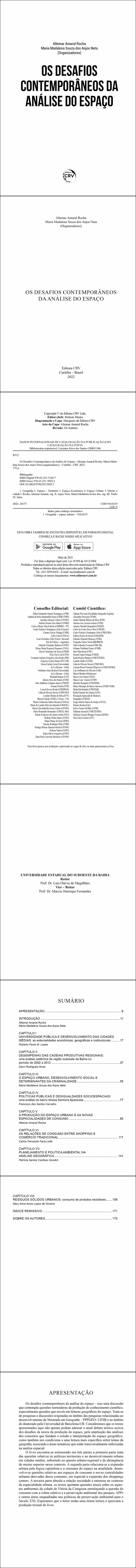 OS DESAFIOS CONTEMPORÂNEOS DA ANÁLISE DO ESPAÇO
